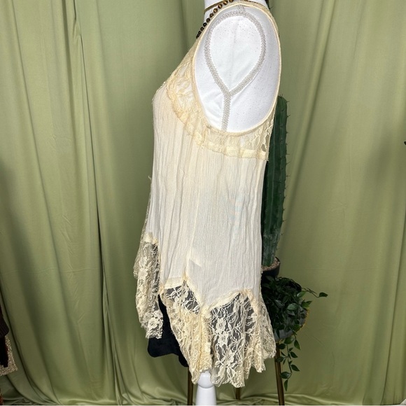 Maurices Cream Lace Boho Women's Tunic - Picture 4 of 8